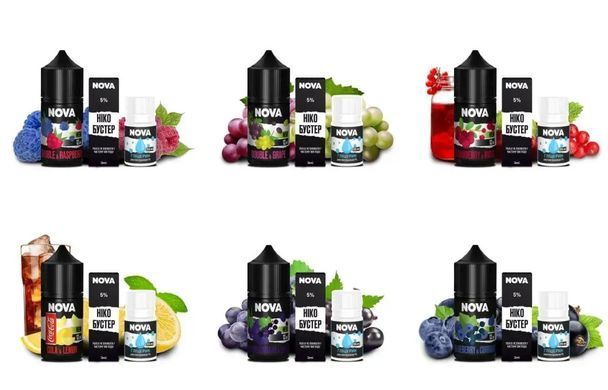 Набор для самозамеса Nova 30ml - 50mg Blackcurrant Grape