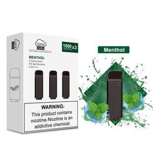 Одноразові картомайзери Airis Aura Menthol 50 мг 3 шт. (Ментол)