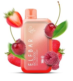 Одноразовий перезаряджаємий Pod Elf Bar BC10000 Red Berry Cherry (Червоні Ягоди Вишня)