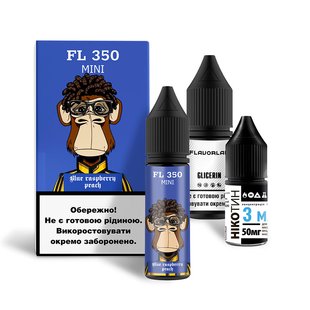 Набір для самозамісу Flavorlab FL350 Mini 15 ml - 50 mg Blue Raspberry Peach