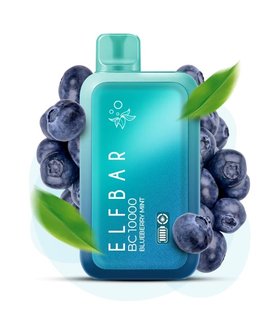 Одноразовий перезаряджаємий Pod Elf Bar BC10000 Blueberry Mint (Чорниця М'ята)