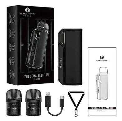 Многоразовый Pod Lost Vape Theleme Elite 40 Black Carbon