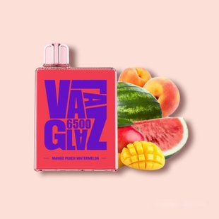 Одноразовий перезаряджаємий Pod Vaal Glaz 6500 Mango Peach Watermelon (Манго Персик Арбуз)