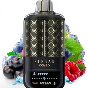 Одноразка Elf Bar Combo 25000 затяжок Blackcurrant Raspberry / Grape (Чорна Смородина Малина / Виноград)