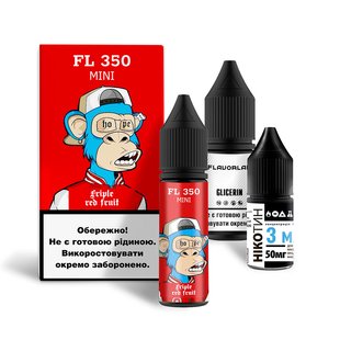 Набір для самозамісу Flavorlab FL350 Mini 15 ml - 50 mg Triple Red Fruit