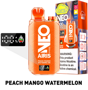 Одноразовий перезаряджаємий Pod Airis NEO P9000 Peach Mango Watermelon (Персик Манго Кавун)