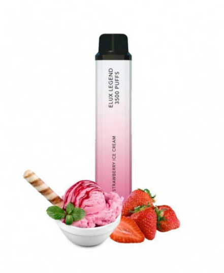elux legend 3500 strawberry ice cream Купить Одноразовый Pod Elux Legend 3500 2% Strawberry Ice Cream (Клубничное  Мороженое)