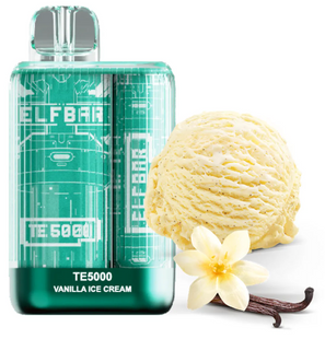 Одноразовый перезаряжаемый Pod Elf Bar TE5000 Vanilla Ice Cream (Ванильное мороженое)