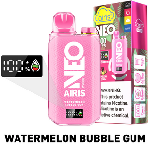 Одноразовий перезаряджаємий Pod Airis NEO P9000 Watermelon Bubble Gum (Кавунова Гумка)