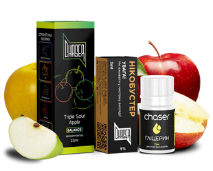 Набір для самозамісу Chaser Black 30ml - 50mg Triple Sour Apple