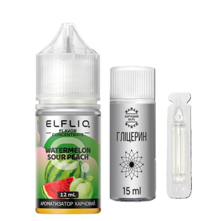 Набор для самозамеса Elf Liq 30 ml - 50 mg Watermelon Sour Peach